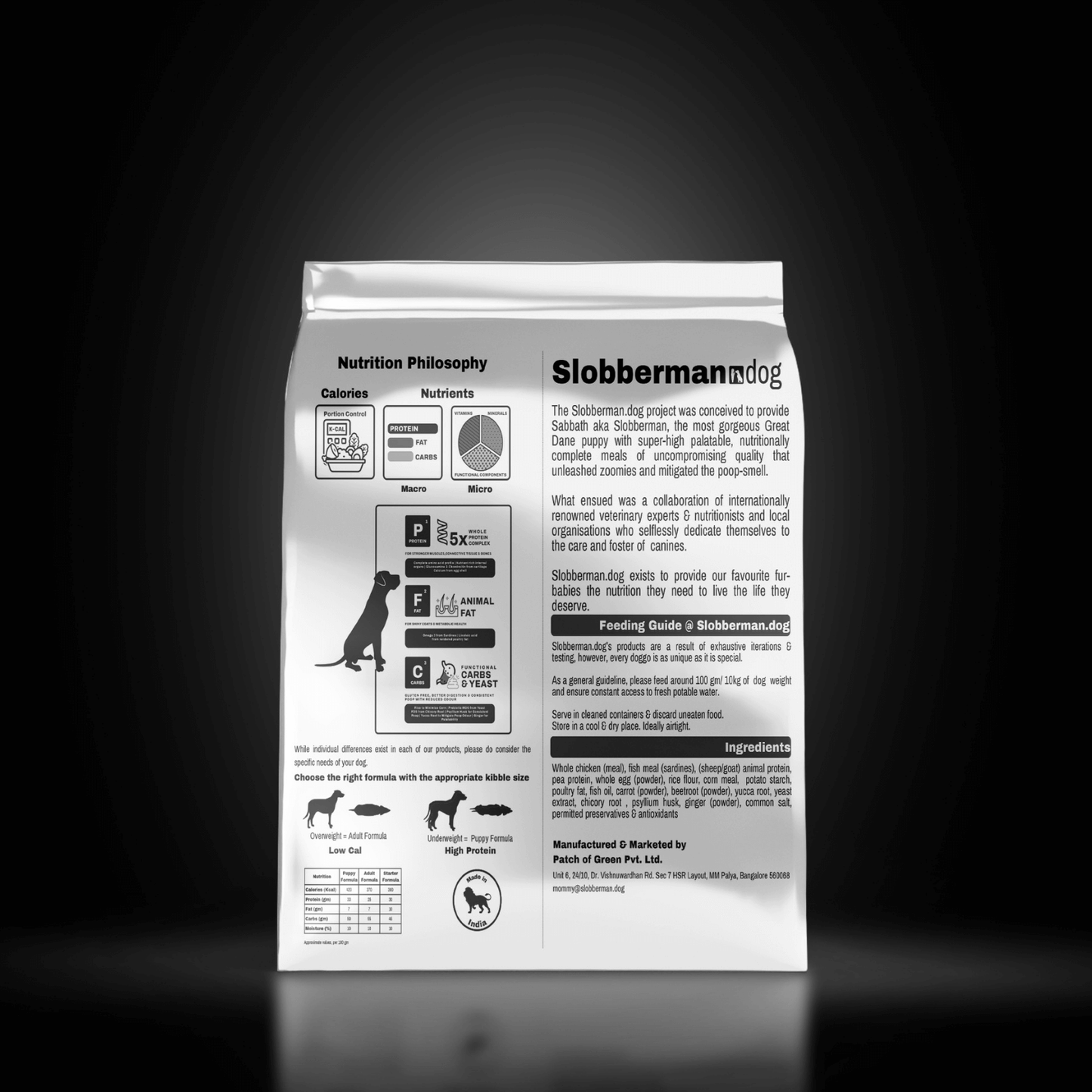 Slobberman.dog Large Breed Adult Dry Dog Food [Kibble]